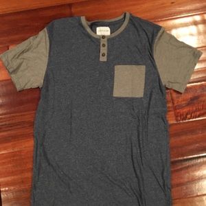 On the bias quarter button shirt